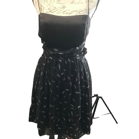 Ynes Black and Silver Spaghetti Dress Formal Prom Small - Picture 2 of 9